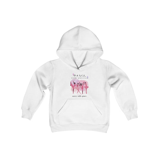 Youth Hoodie - "Dance with Passion and Move with Grace" for Young Dancers