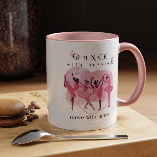 Accent Coffee Mug (11, 15oz) Dance With Passion