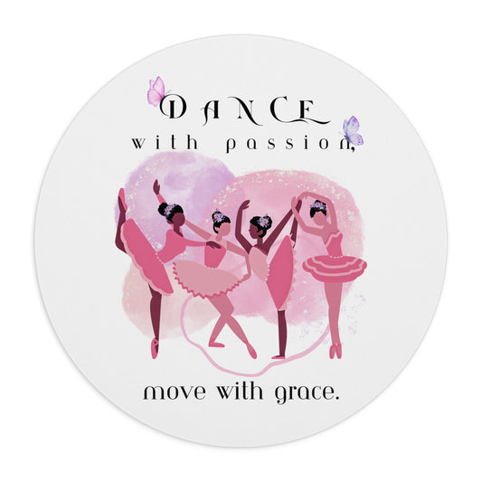 "Dance with Passion" Mouse Pad: A Perfect Addition for Dancers and Dance Enthusiasts