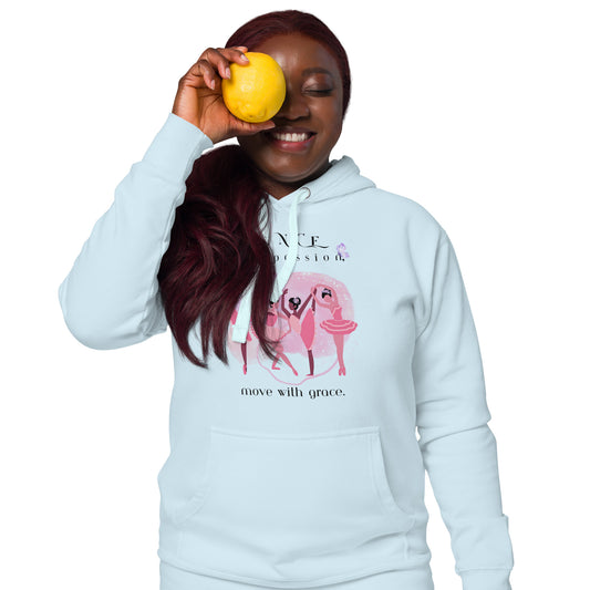 "Dance with Passion, Move with Grace" Hoodie | Cozy and Stylish Dance Apparel