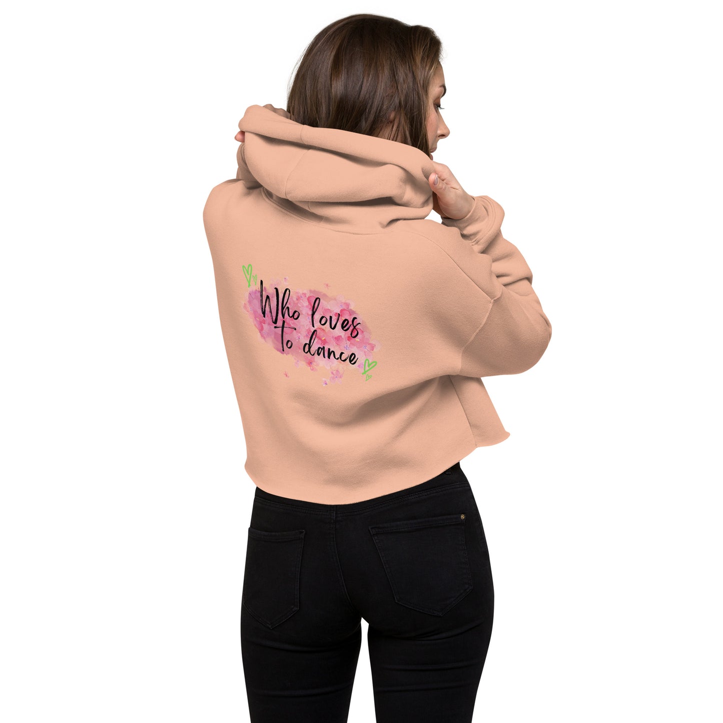 Elevate Your Look with the "Dance with Passion, Move with Grace" Cropped Hoodie