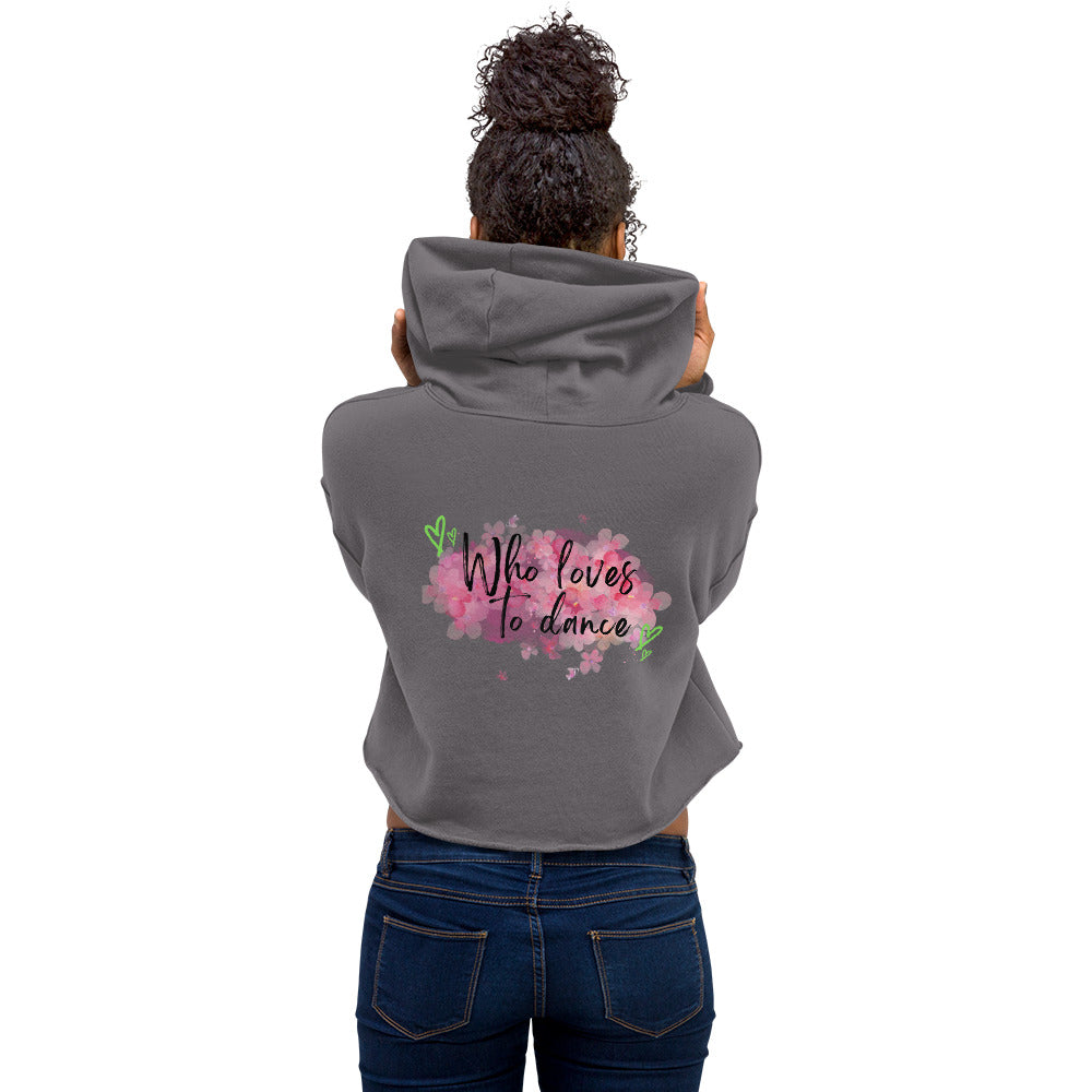 Elevate Your Look with the "Dance with Passion, Move with Grace" Cropped Hoodie